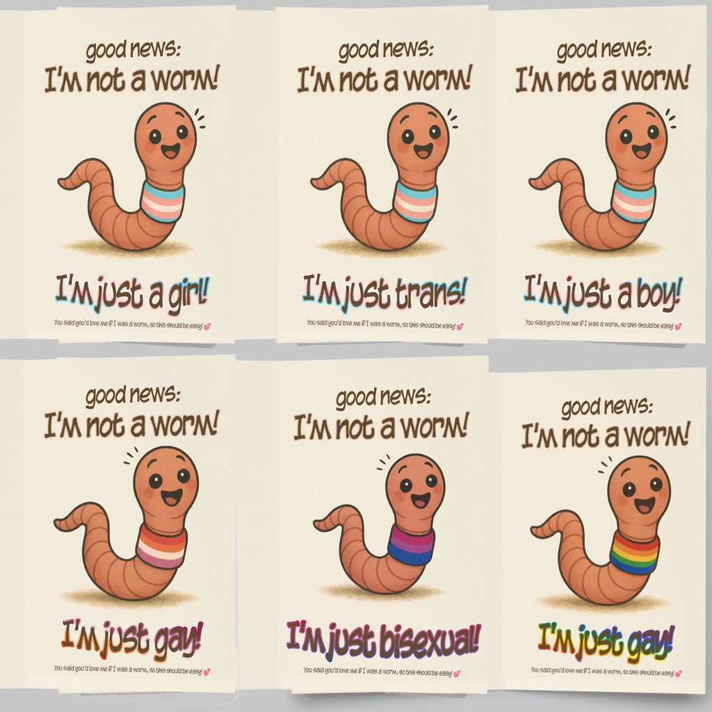 Would You Still Love Me If I Was a Worm? | Pride Coming Out Card