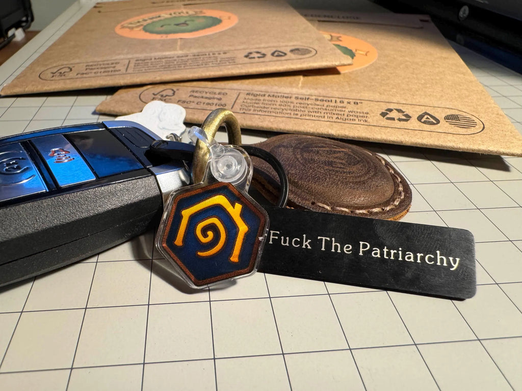 Alliance Hearthstone Acrylic Charm | WoW Inspired Keychain