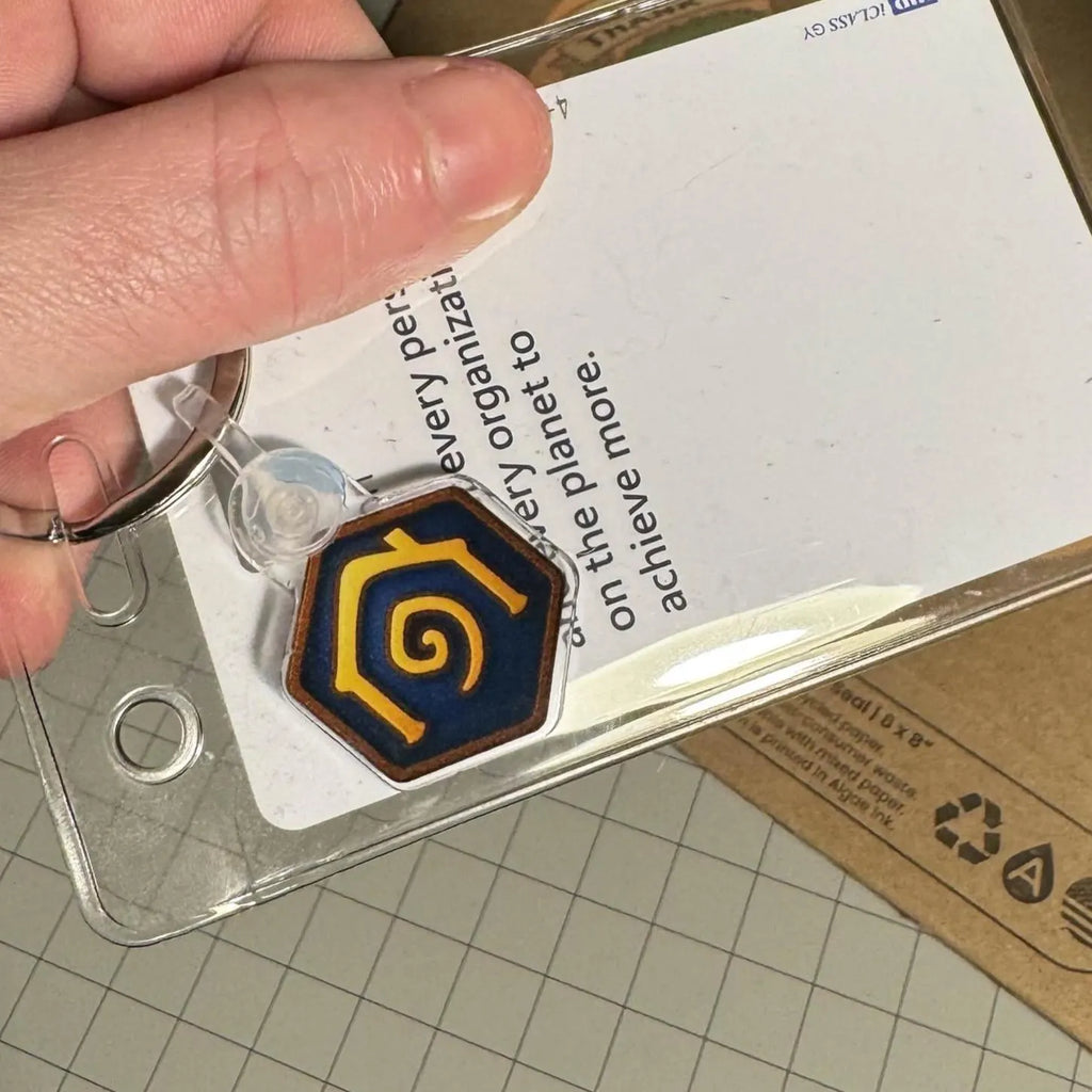 Alliance Hearthstone Acrylic Charm | WoW Inspired Keychain