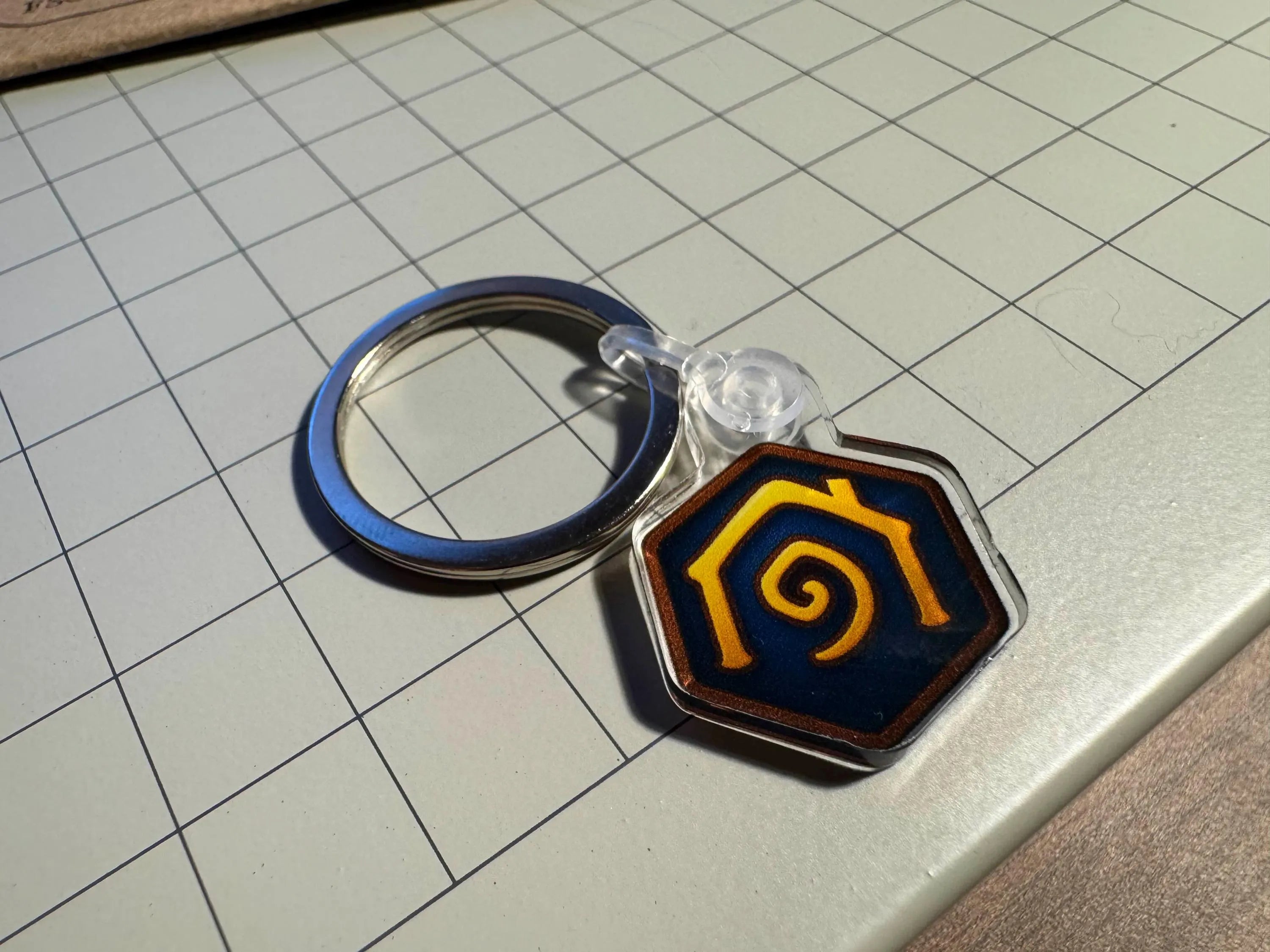 Alliance Hearthstone Acrylic Charm | WoW Inspired Keychain