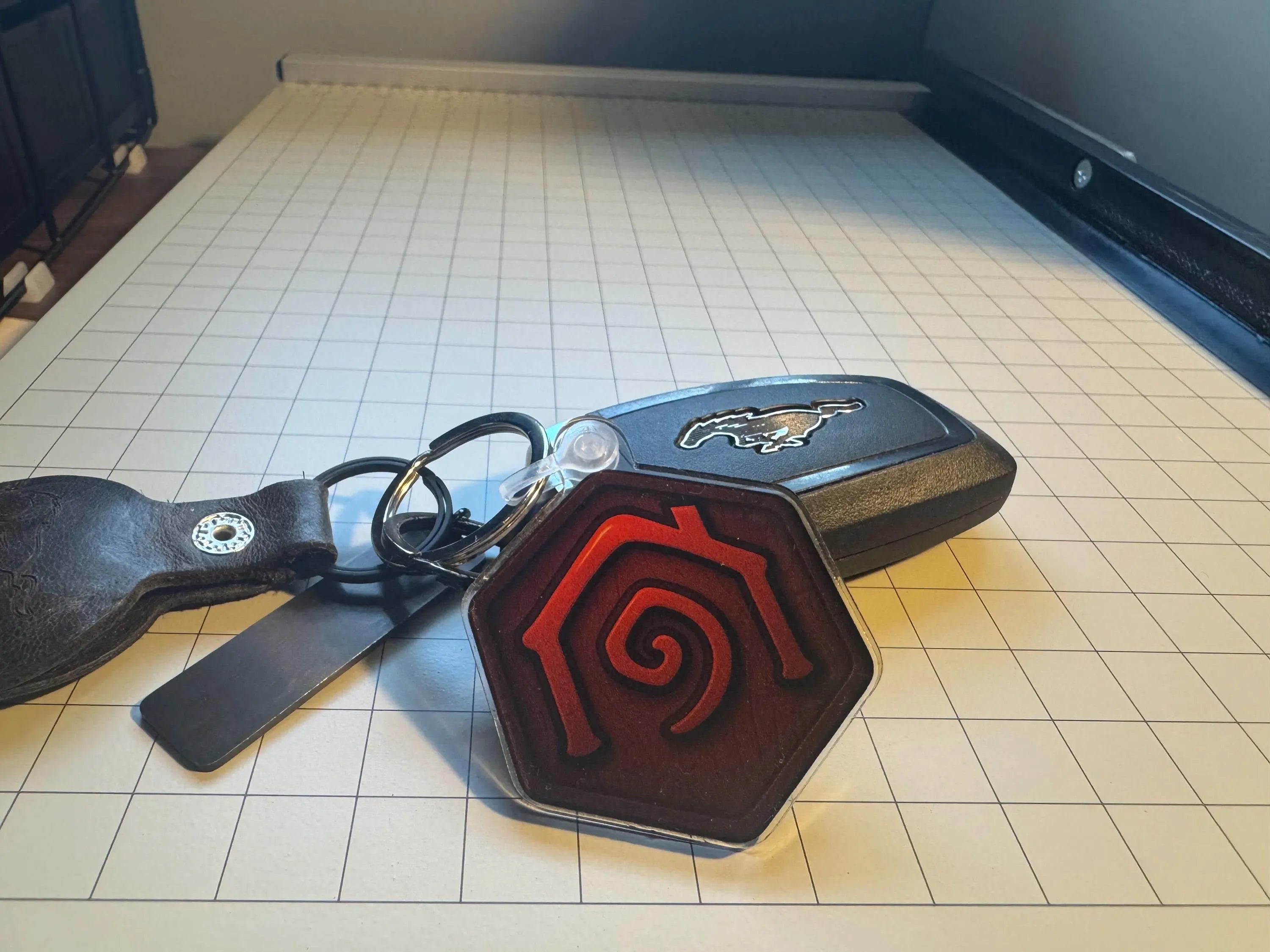 Horde Hearthstone Acrylic Charm | WoW Inspired Keychain