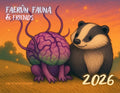 2026 Fantasy Creature Wall Calendar | Cozy D&D Inspired Faerûn Art