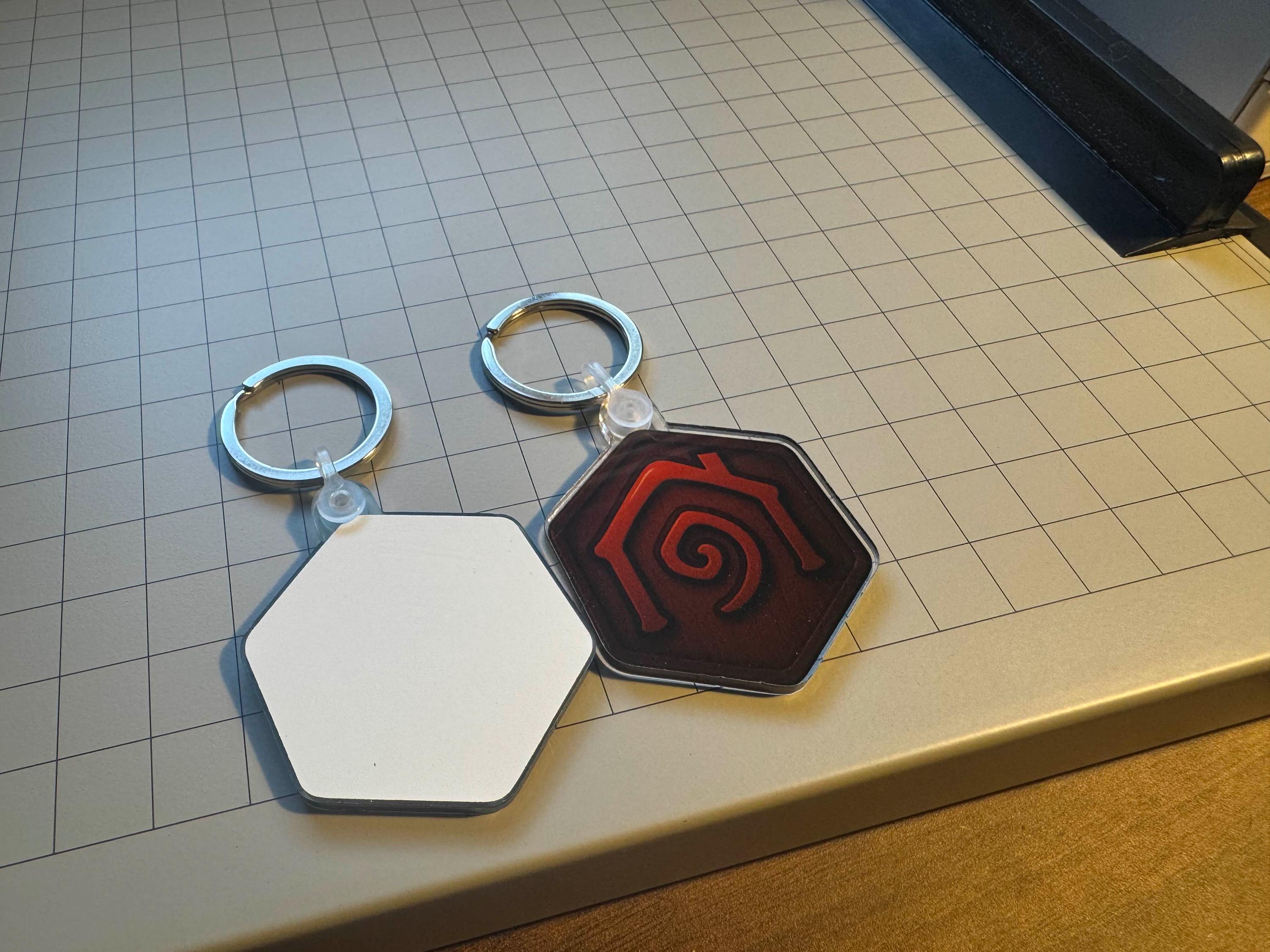Horde Hearthstone Acrylic Charm | WoW Inspired Keychain
