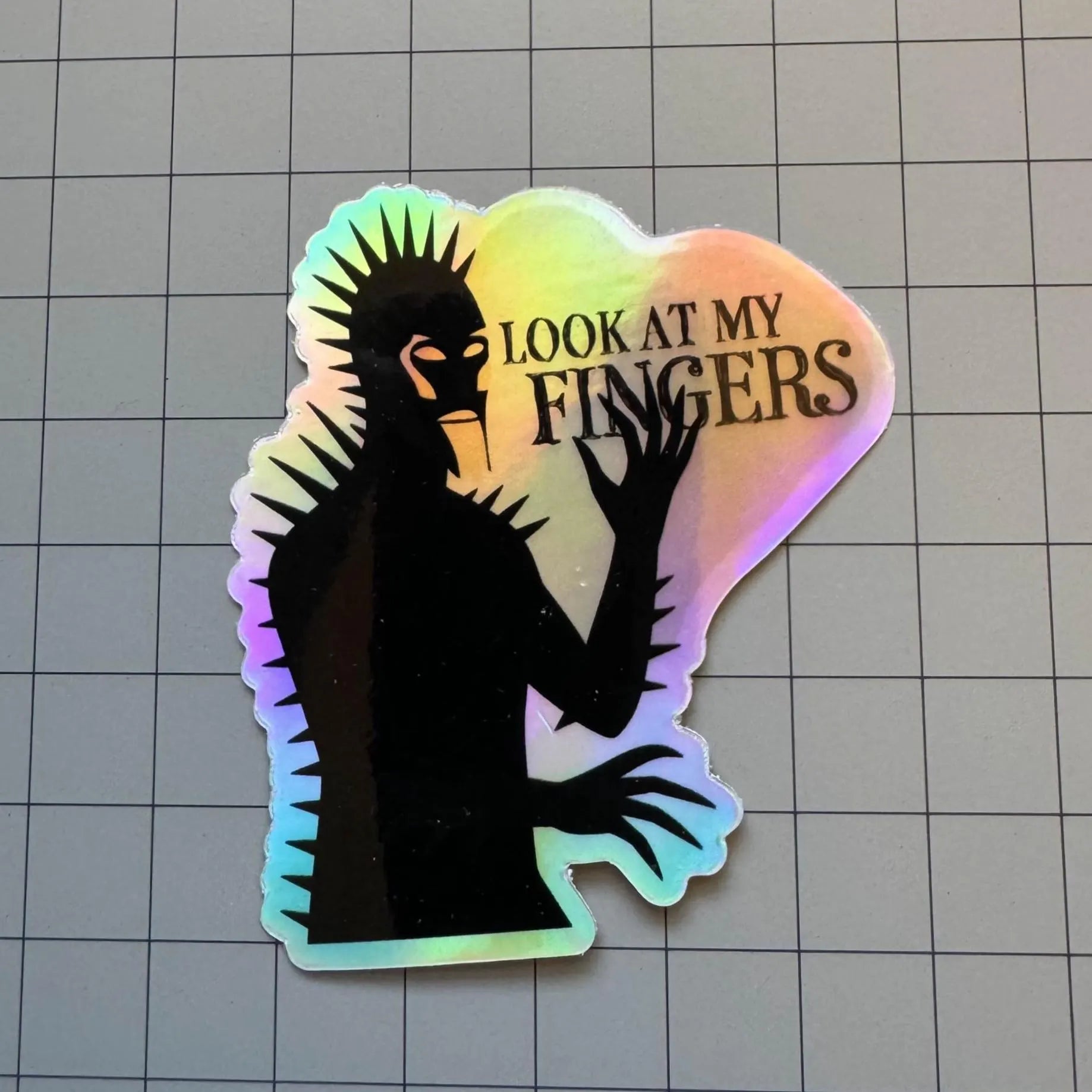 The Shädowmän (Hug the Sun) “Uhh the Light” Meme Sticker – Holographic Vinyl