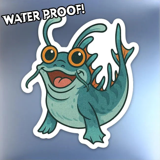 Chaotic Mudskip Memorial Sticker | WoW Inspired Swamp Gremlin Decal
