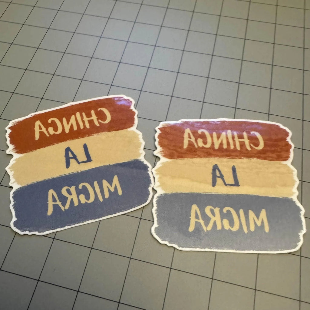 Chinga La Migra Temporary Tattoo – 2″ Protest Tattoo • Red White & Blue