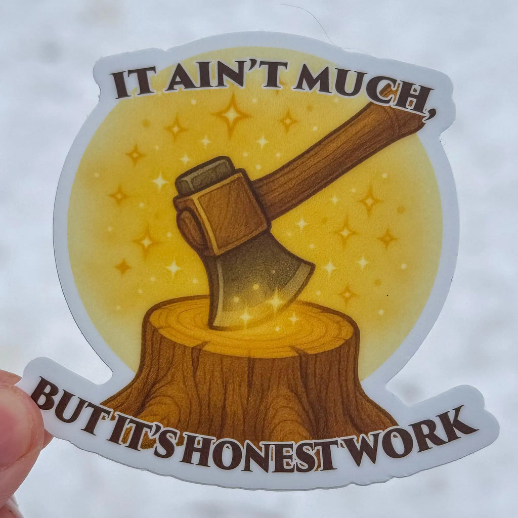 WoW Inspired Lumber Meme Sticker | Cozy Profession Grind Vinyl Decal