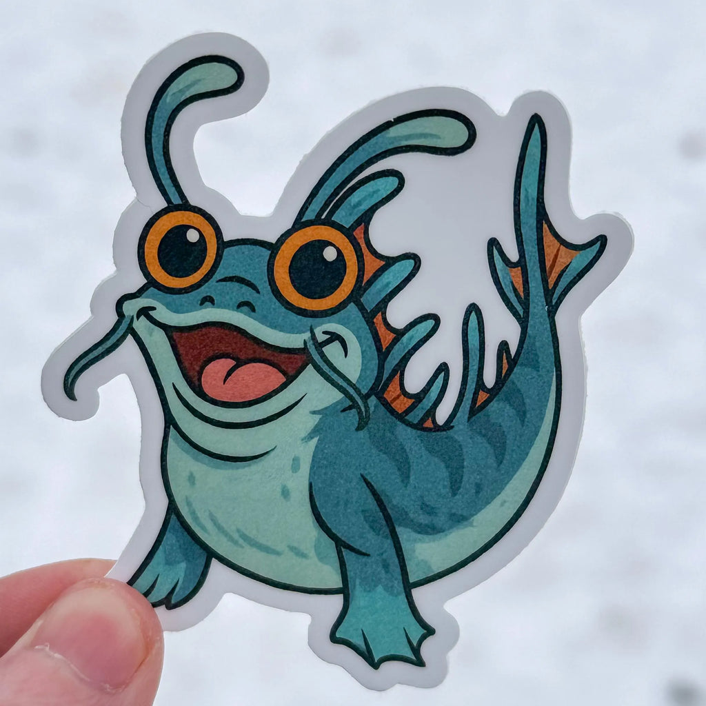 Chaotic Mudskip Memorial Sticker | WoW Inspired Swamp Gremlin Decal